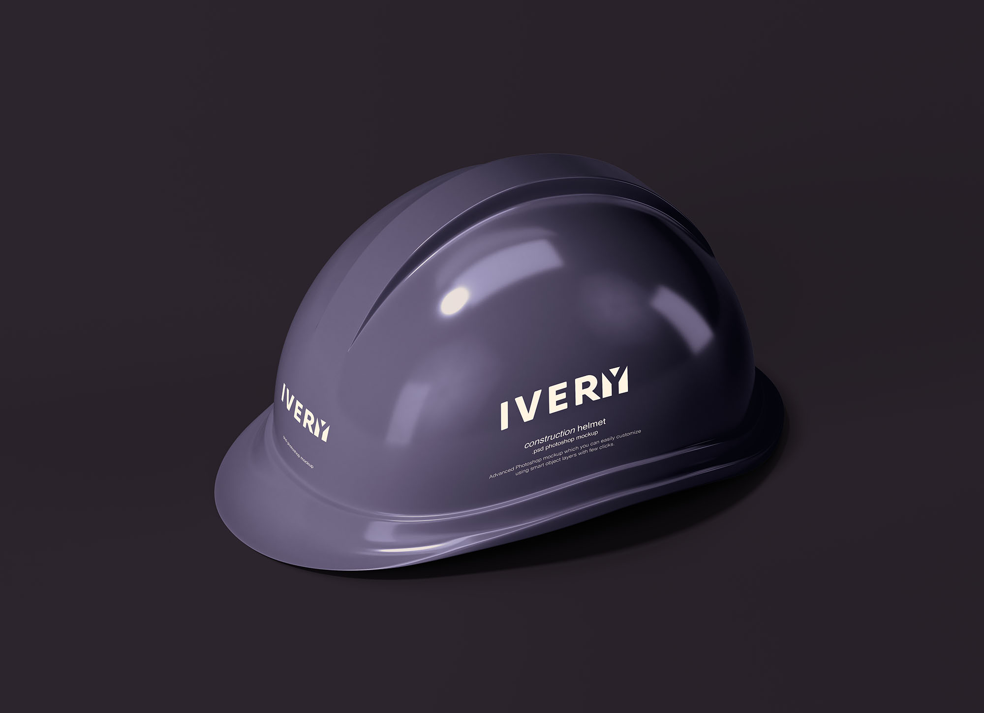 建筑头盔/工作头盔外观设计展示素材库精选模板 Construction Helmet Mockup插图(1)