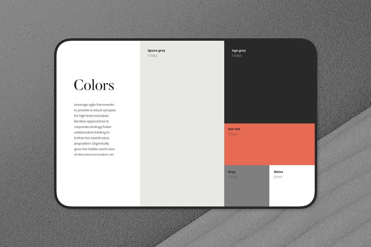 素材库下午茶:现代时尚品牌必备品牌指南手册模板插图(1)