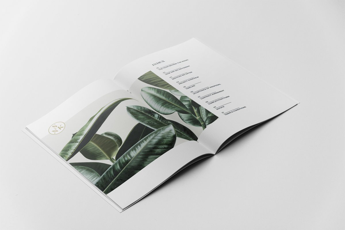 简约商业项目提案企业宣传册设计模板插图