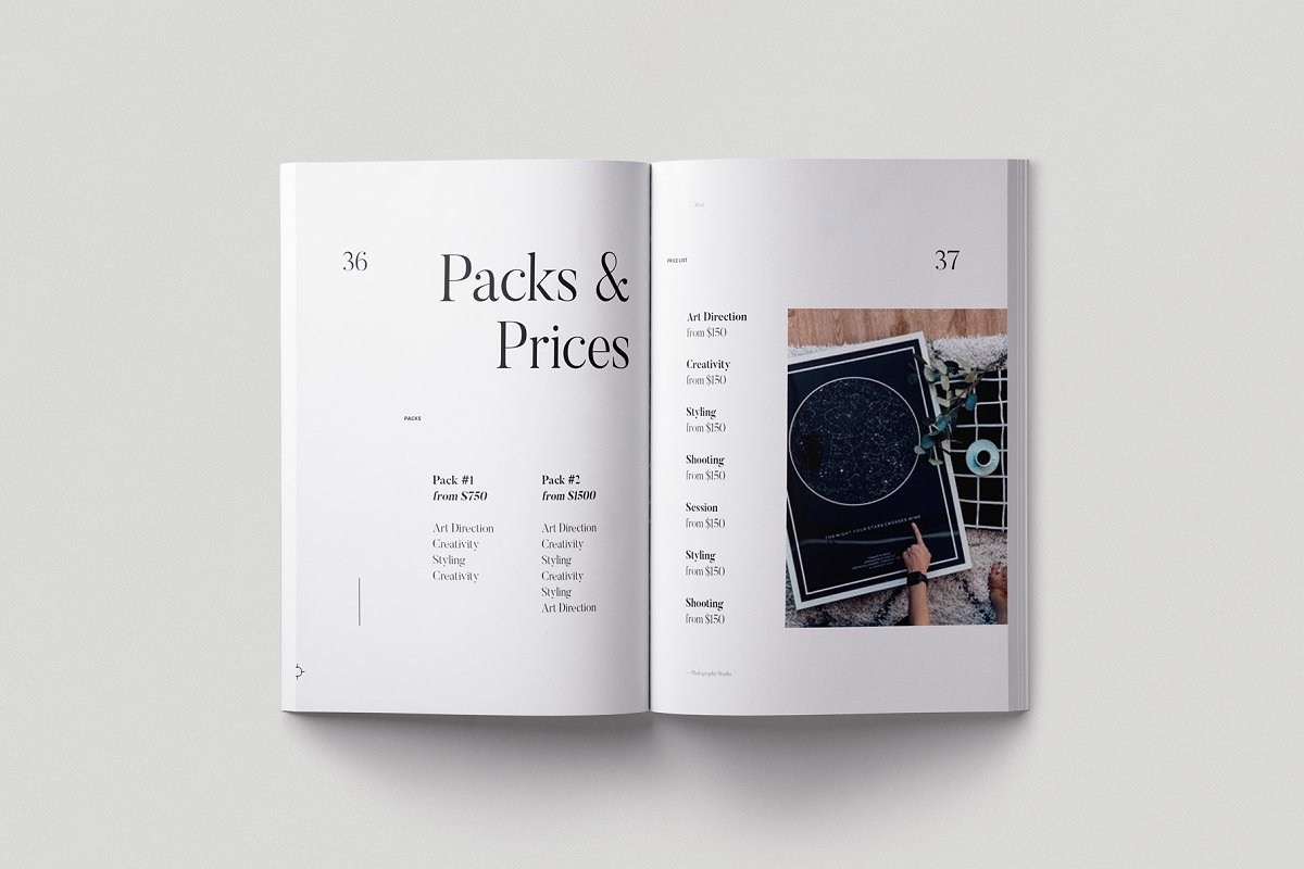 Mod时尚摄影作品图册设计模板插图(2)