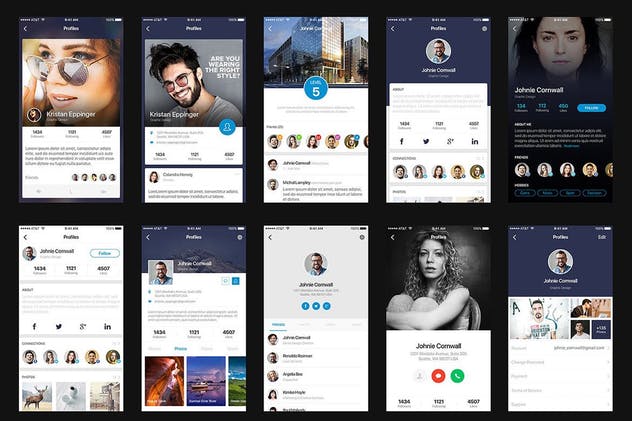 现代设计风格多用途APP应用UI套件 Mountify Mobile UI Kit – Sketch Version插图(10)