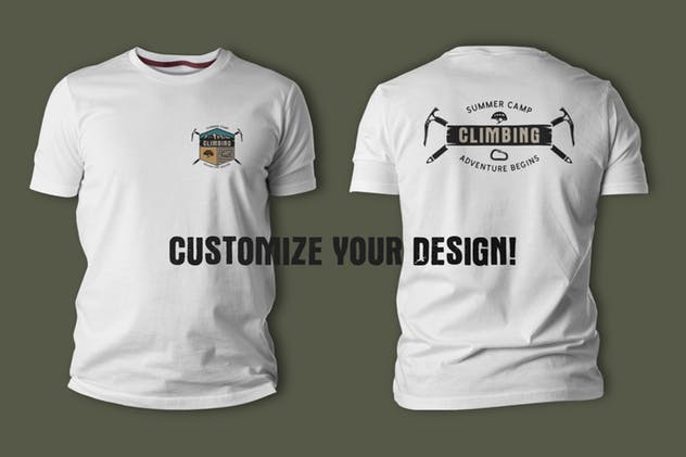 复古旅行/徒步户外运动俱乐部Logo设计模板 Travel Retro Badge / Vintage Climbing Logo Patch插图(2)