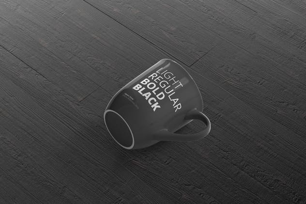 圆形光泽马克杯外观设计样机 Mug Mockup – Rounded插图(2)