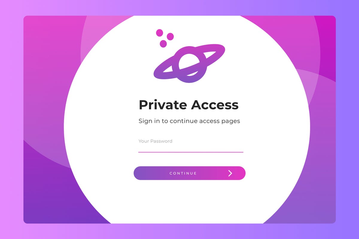 圆形网站用户登陆界面UI设计v4 Login Page Screen 04插图
