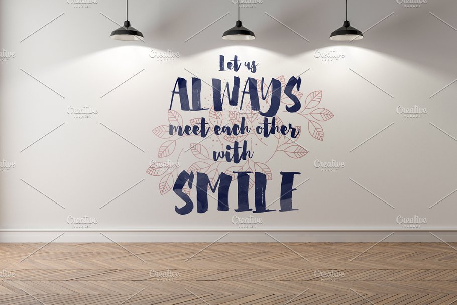 10款室内灯光墙纸墙艺术品场景样机 10 x Simple Interior Backgrounds 01插图(7)