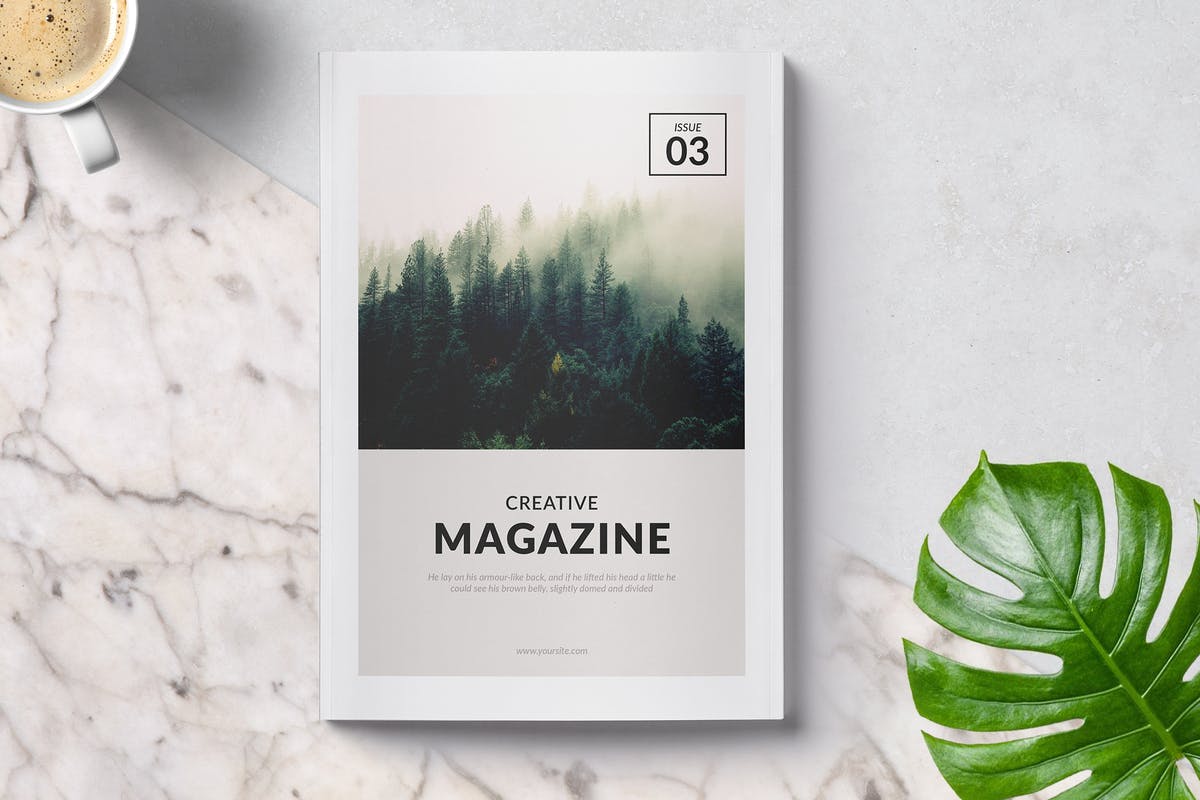 创意时尚生活方式杂志设计INDD模板 Creative Magazine插图