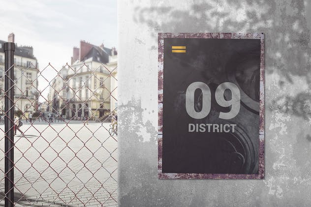 城市街头广告海报样机V.2 Street Poster Mockups 02插图(4)