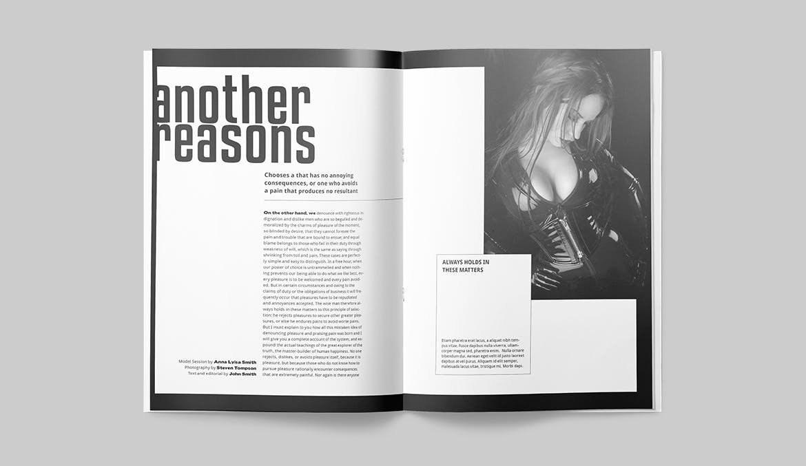 时尚/摄影/服装主题素材库精选杂志设计INDD模板 Magazine Template插图(7)