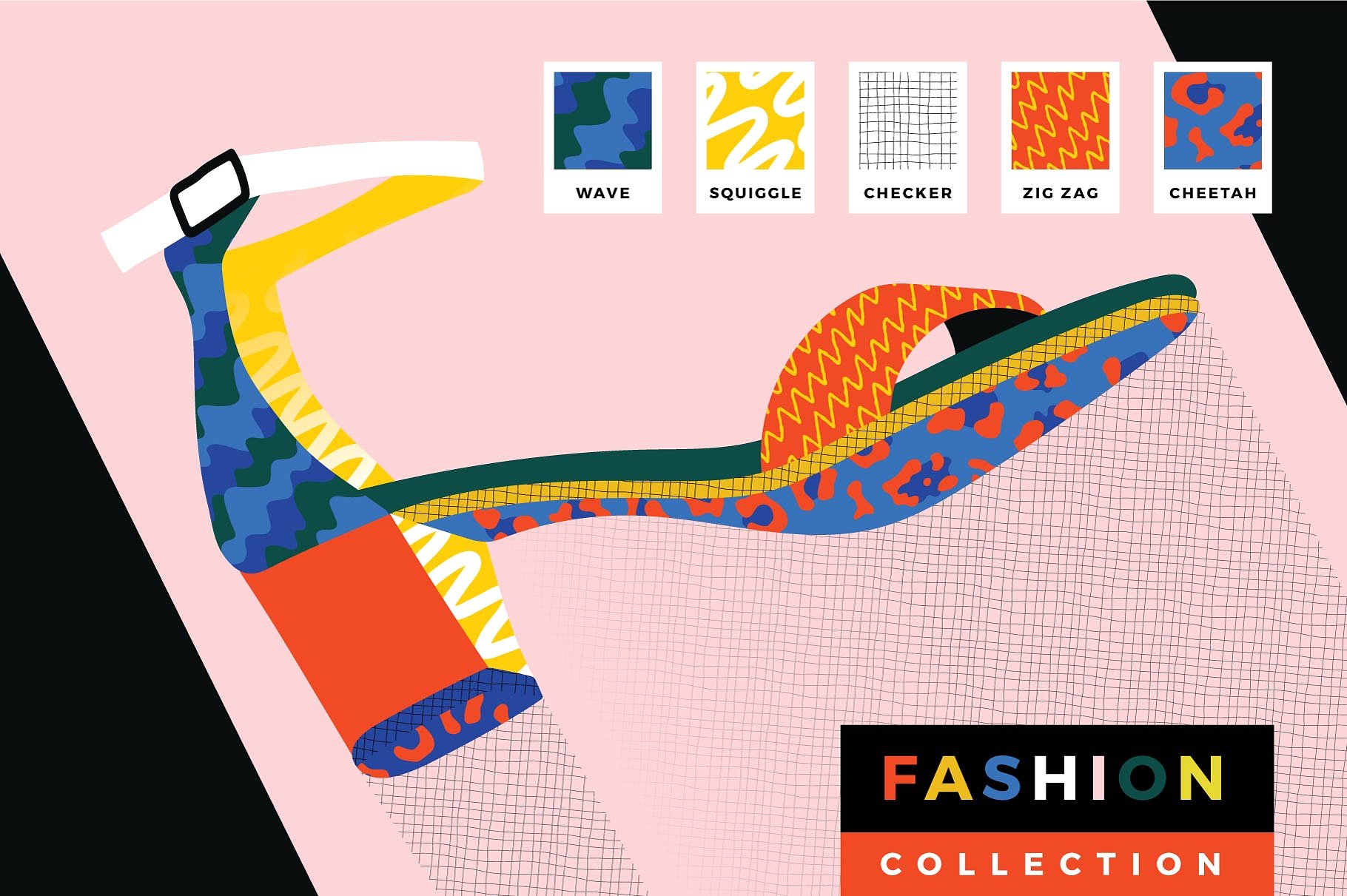 25款插画师最爱图案纹理[AI] 25 Patterns for Illustrators插图(4)