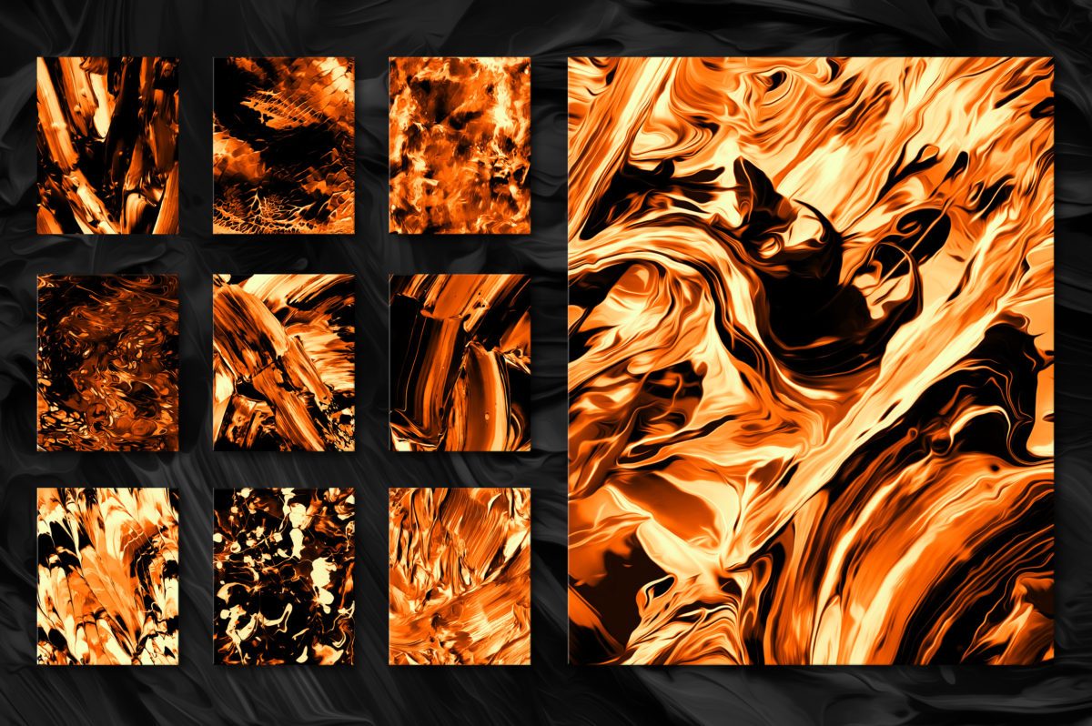 创意抽象纹理系列：100个高分辨率抽象流体绘画 Flow, Vol. 1插图(9)