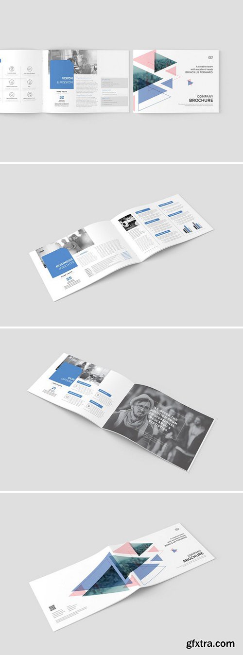 淡雅的企业宣传画册模板下载[indd]插图