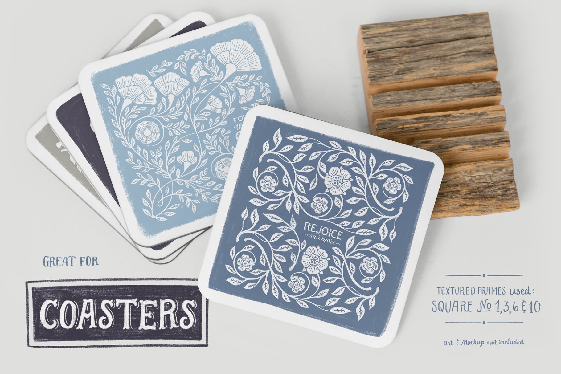 质朴的框架和纹理 Rustic Frames & Textures – Photoshop插图(3)