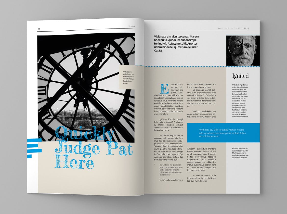 人物专访素材库精选杂志排版设计模板 Sergeyi – Magazine Template插图(6)