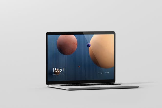 高分辨率笔记本电脑样机 Laptop Screen Mockup插图(4)