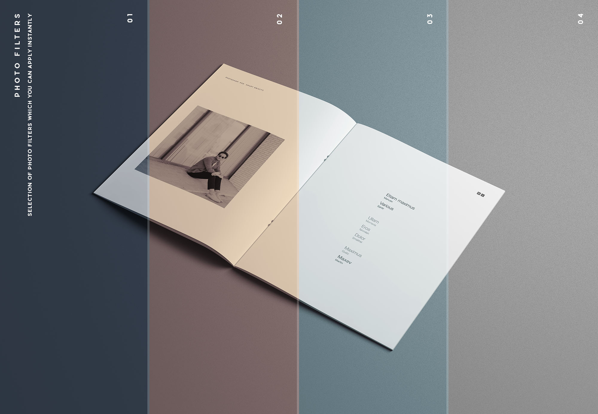 时尚高端优雅的专业画册手册房地产楼书杂志设计书籍装帧VI样机展示模型mockups插图