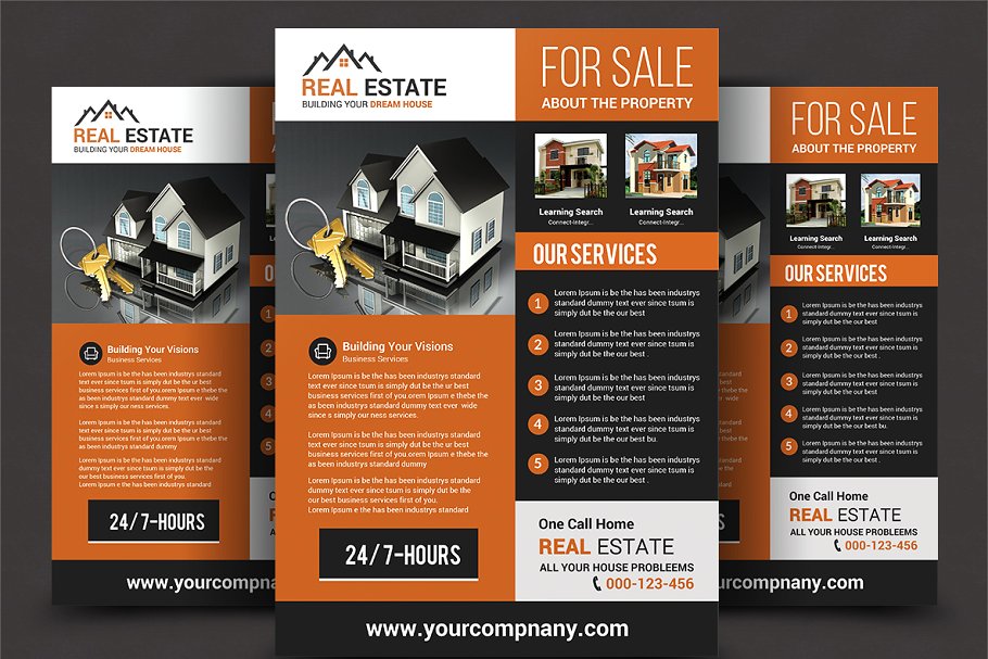 企业商务传单模板合集（8） (8) Business Flyer Bundle插图(4)