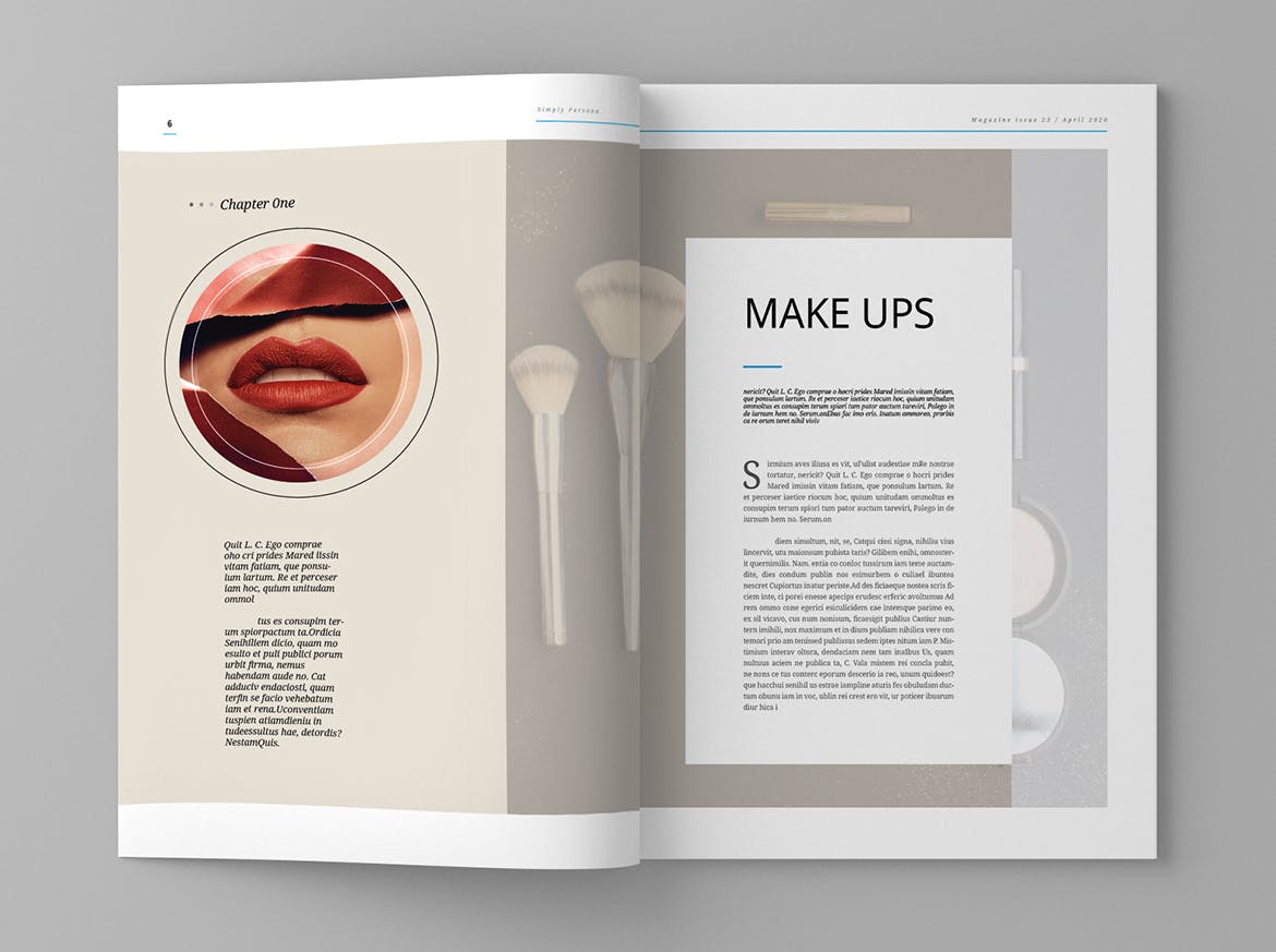 女性时尚主题素材库精选杂志排版设计模板 Requise – Magazine Template插图(4)