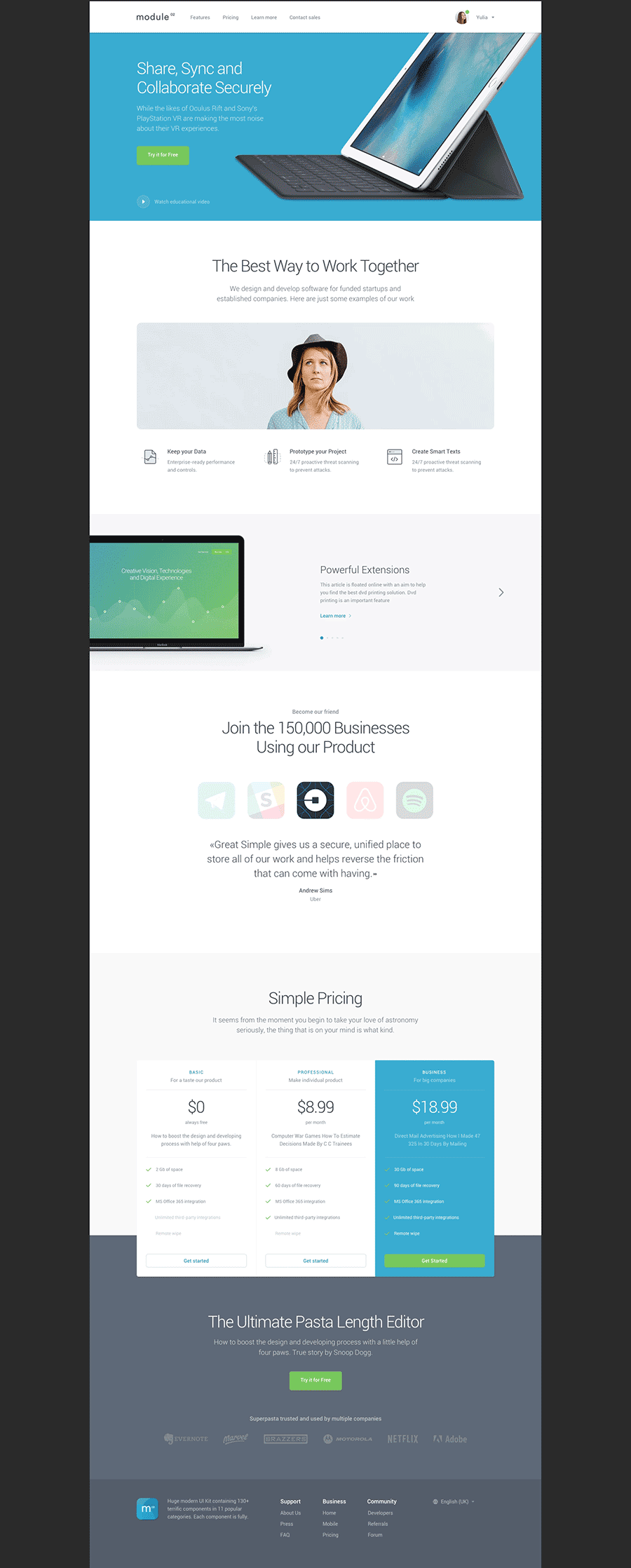 素材库下午茶：完美的网页UI／UX 界面套装素材下载[PSD]插图(4)