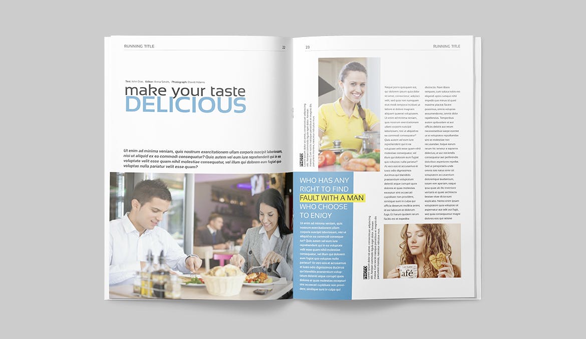 多行业适用专业素材库精选杂志排版设计模板 Magazine Template插图(11)