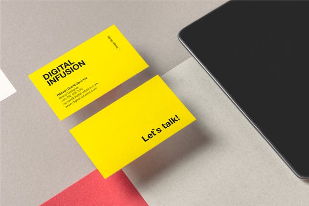 极简主义企业名片样机模板v1 Business Cards Mockup | VOL.1插图(4)