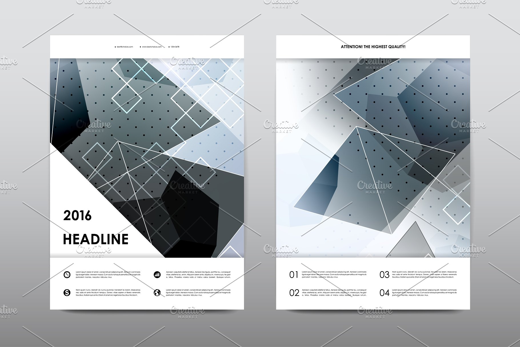 极力推荐：50+企业商业介绍宣传小册子模板 50+ Business Brochures Bundle插图(13)