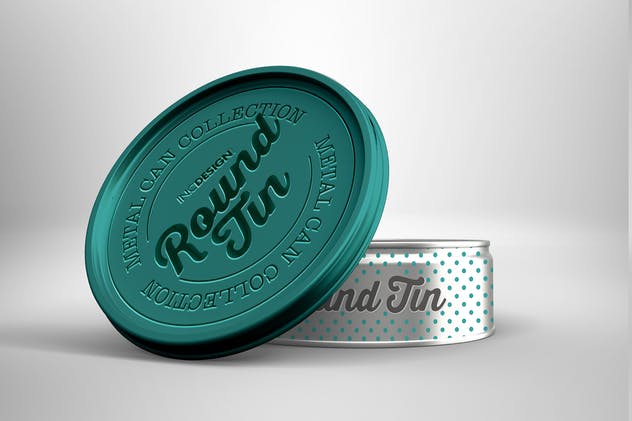 圆形金属锡罐包装样机Vol.3 Round Tin Can Packaging Mockups  Vol.3插图(7)