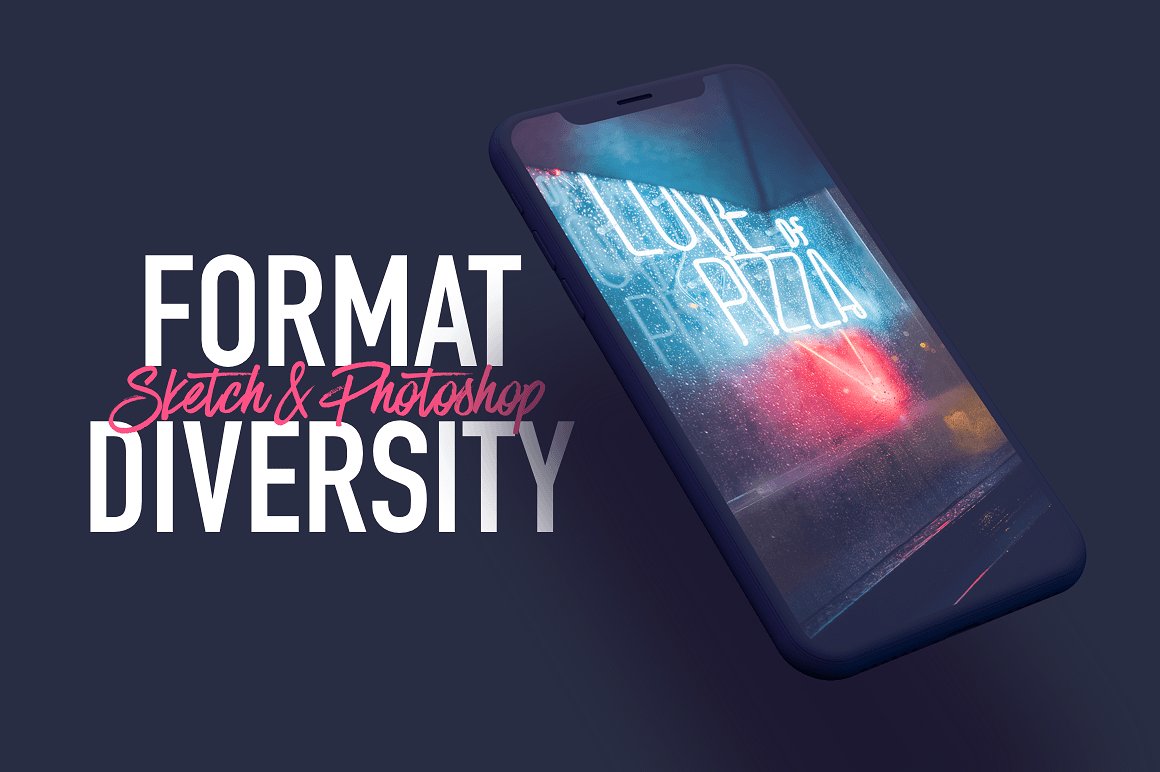 素材库下午茶：7款最受欢迎的iPhone X Clay模型 Mockups插图(4)