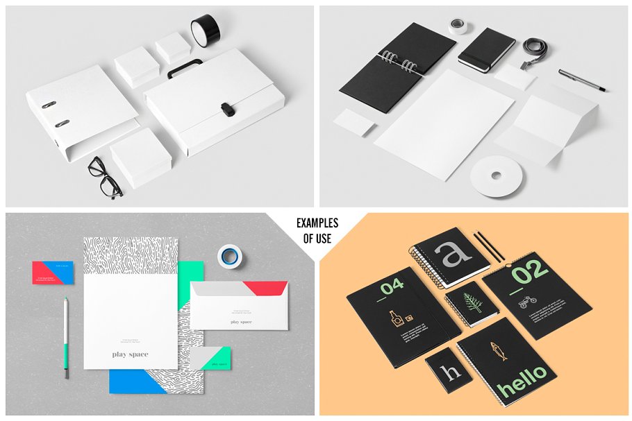 企业品牌VI设计物料模板合集 Corporate Stationery / Mock-Up插图(3)