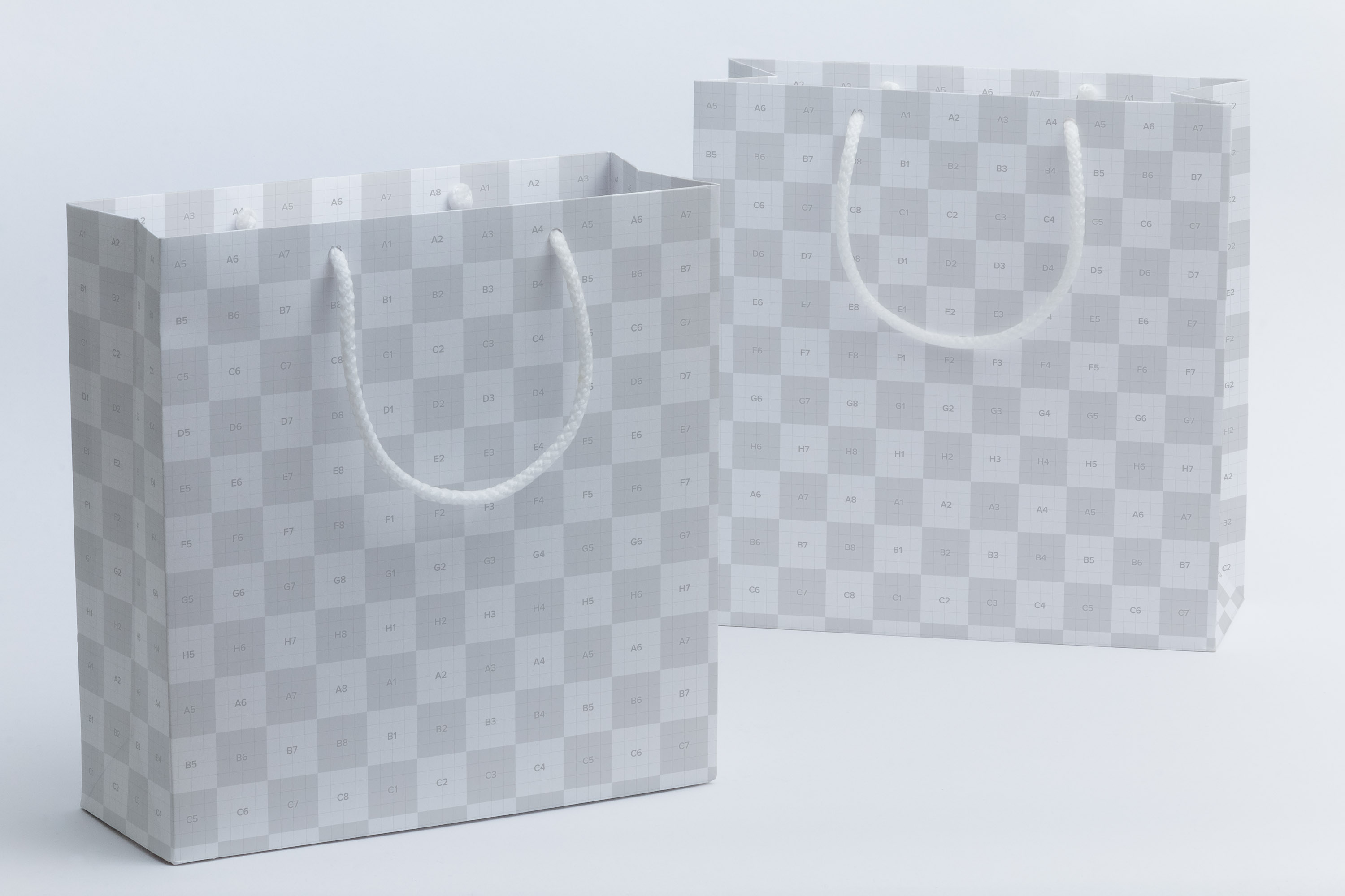 商城品牌专卖店购物纸袋包装设计样机07 Shopping Bag Mockup 07插图(1)