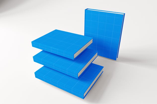 精装硬图书封面设计样机 Hard Cover Book MockUp插图(8)