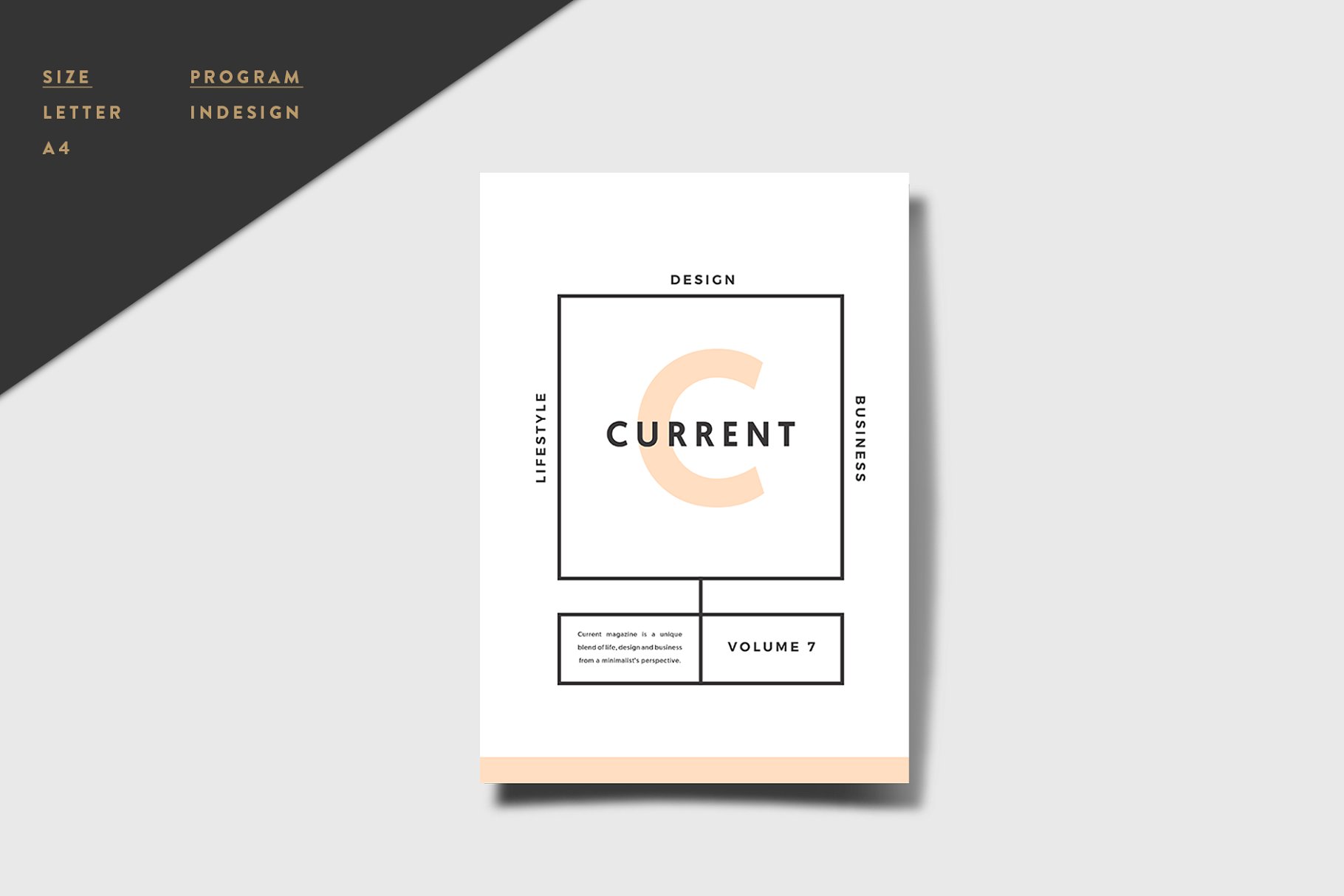 多用途设计杂志模板 Current Magazine插图