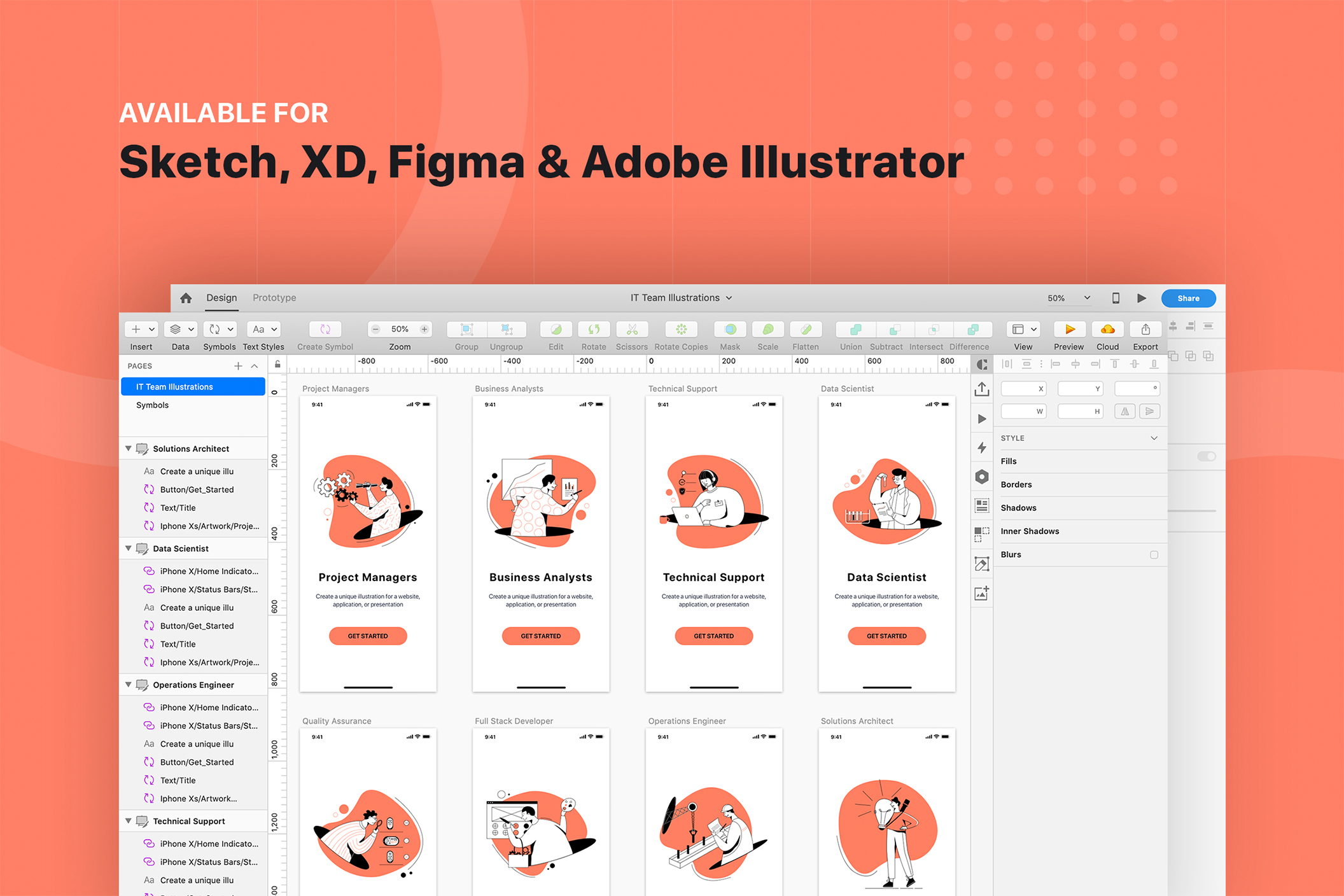 素材库下午茶：信息技术主题矢量插画合集插图(5)