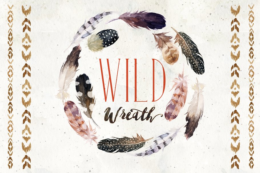 美国西大荒元素水彩素材 Watercolor Wild West Collection插图(2)