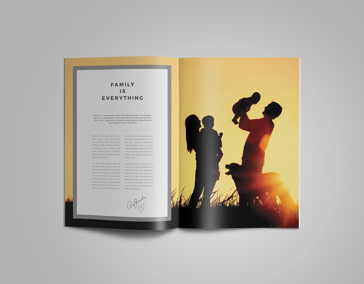家庭相册相片集设计模板 Family Album Template插图(2)