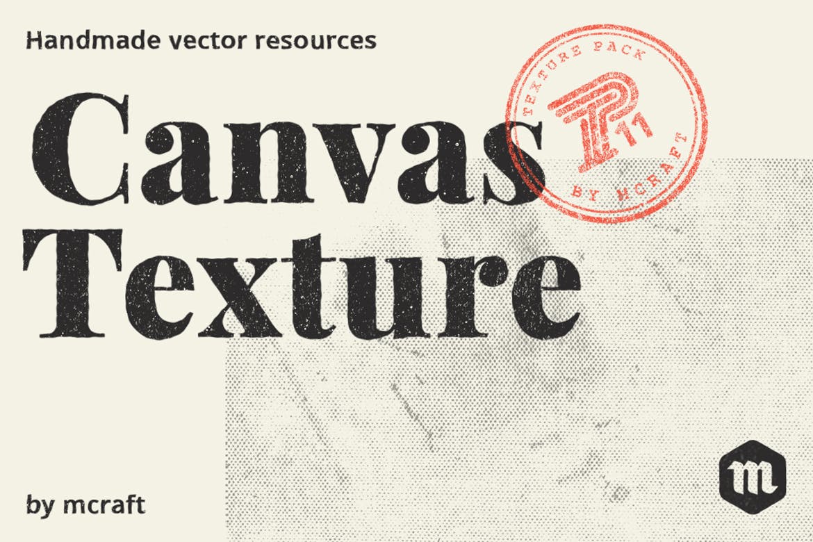 15个矢量折叠纸/画布纹理背景素材 Canvas Texture Pack Background插图