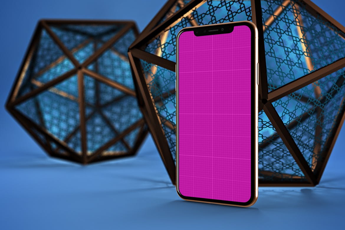 iPhone Xs智能手机屏幕设计预览样机模板 Arabic iPhone XS插图(10)