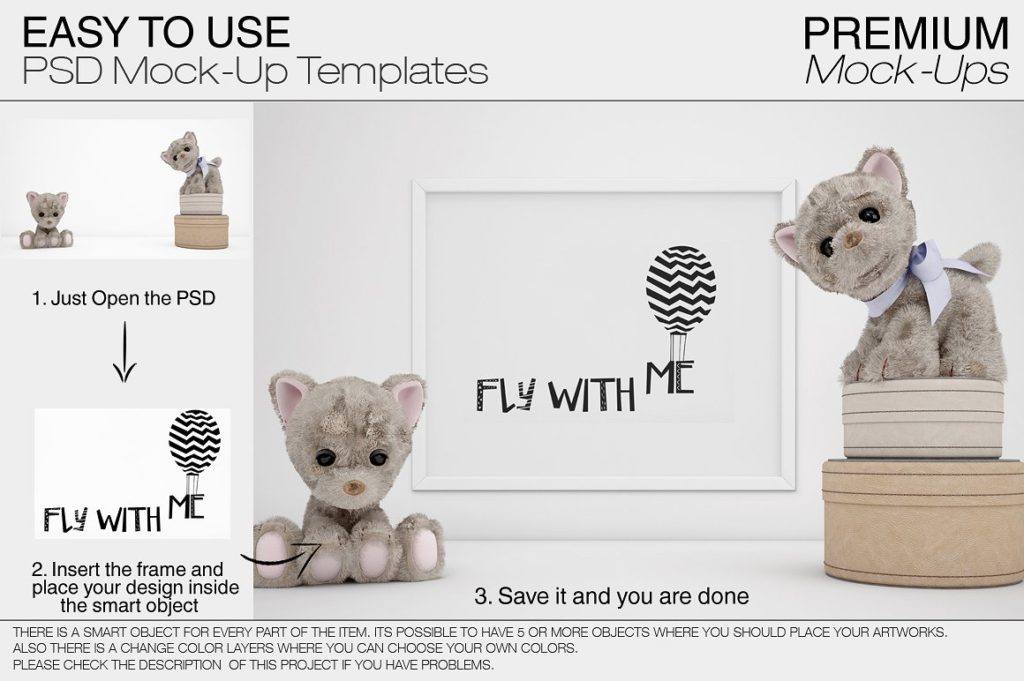 一组适合儿童的相框场景Mockups下载[psd]插图(5)