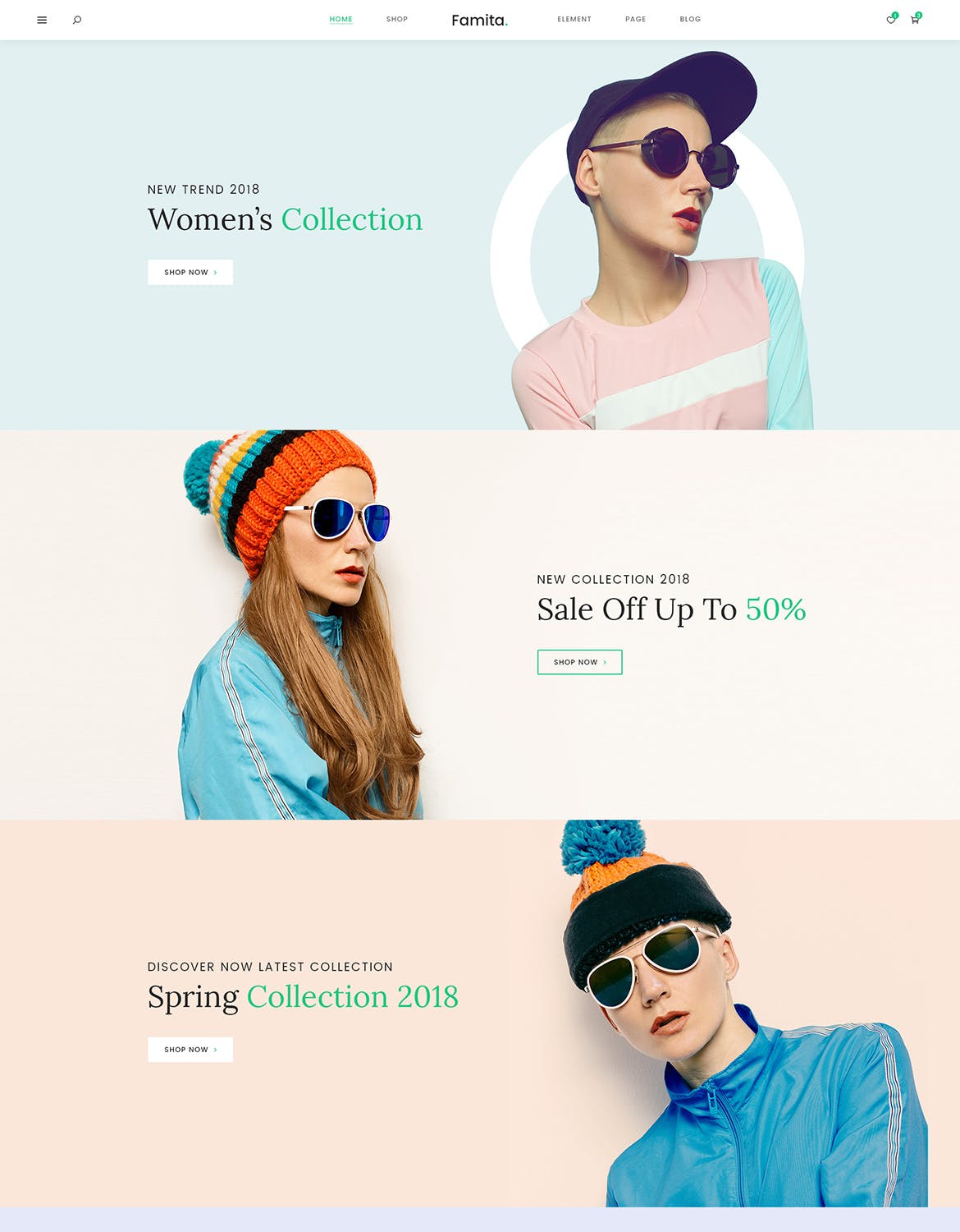 现代极简设计理念网上商城设计PSD模板 Famita | Minimalist WooCommerce Psd Template插图(9)