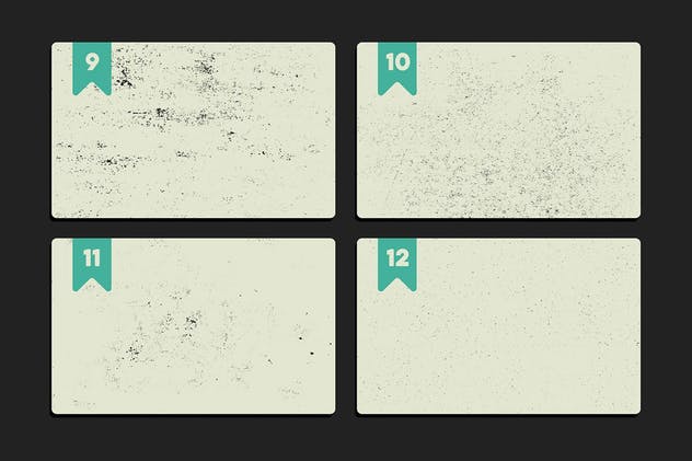16个粗糙噪点复古做旧矢量纹理素材 16 Grunge Textures插图(3)