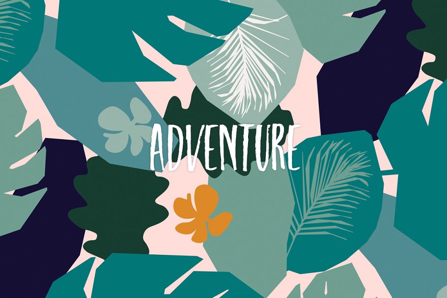 热带丛林矢量图案纹理 Jungle Tropics- Vector Patterns插图(6)