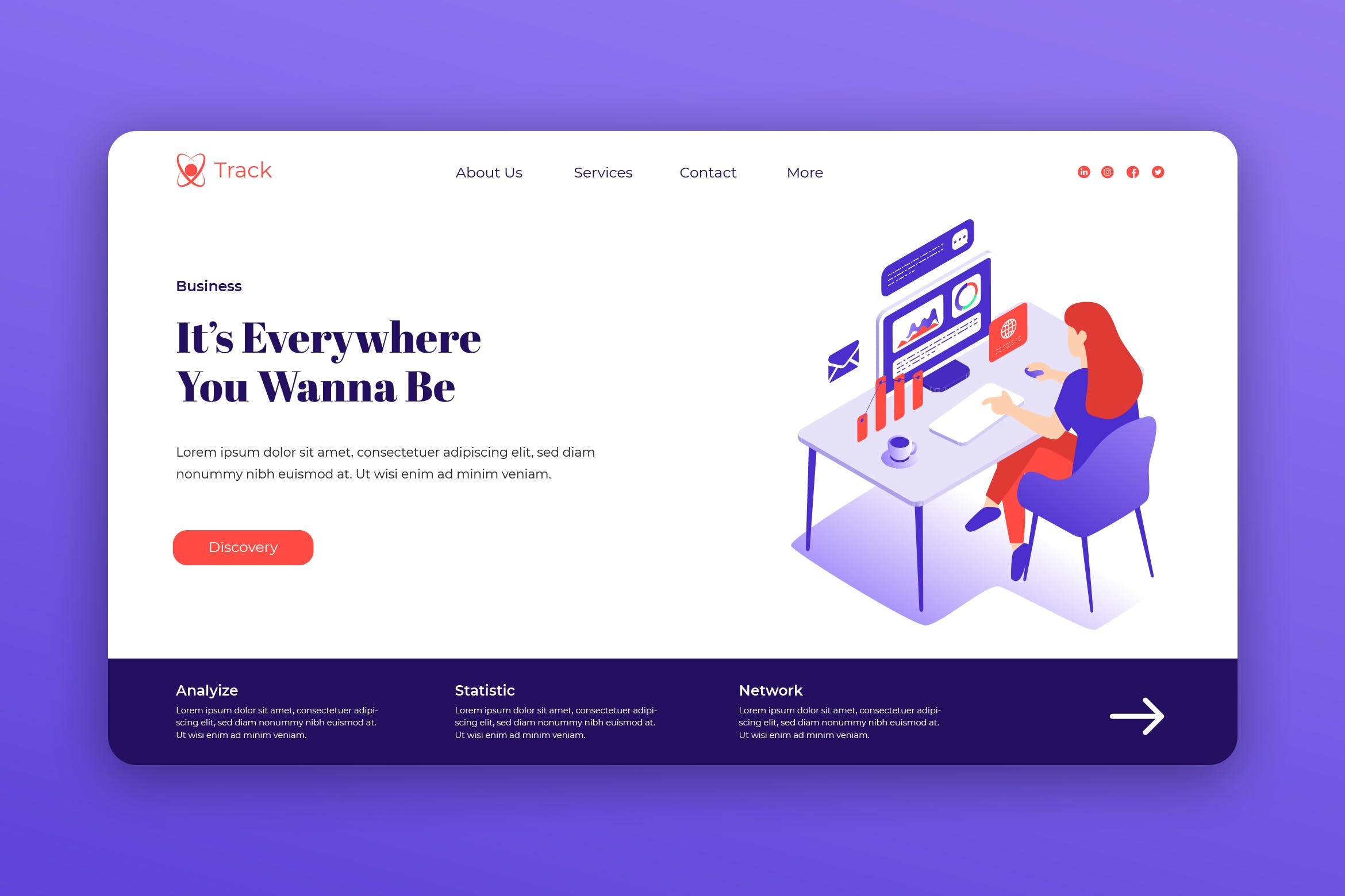 Web着陆页全息科技主题等距矢量素材库精选概念插画素材 Isometric Landing Page插图