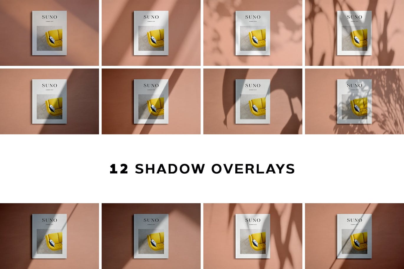 北欧简约时尚风格杂志设计效果图样机 Suno Magazine Mockup Kit插图(7)