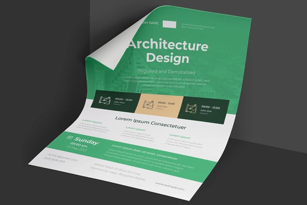 企业招商企业宣传简约设计海报模板 Clean & Minimal Business Event Flyer插图(2)