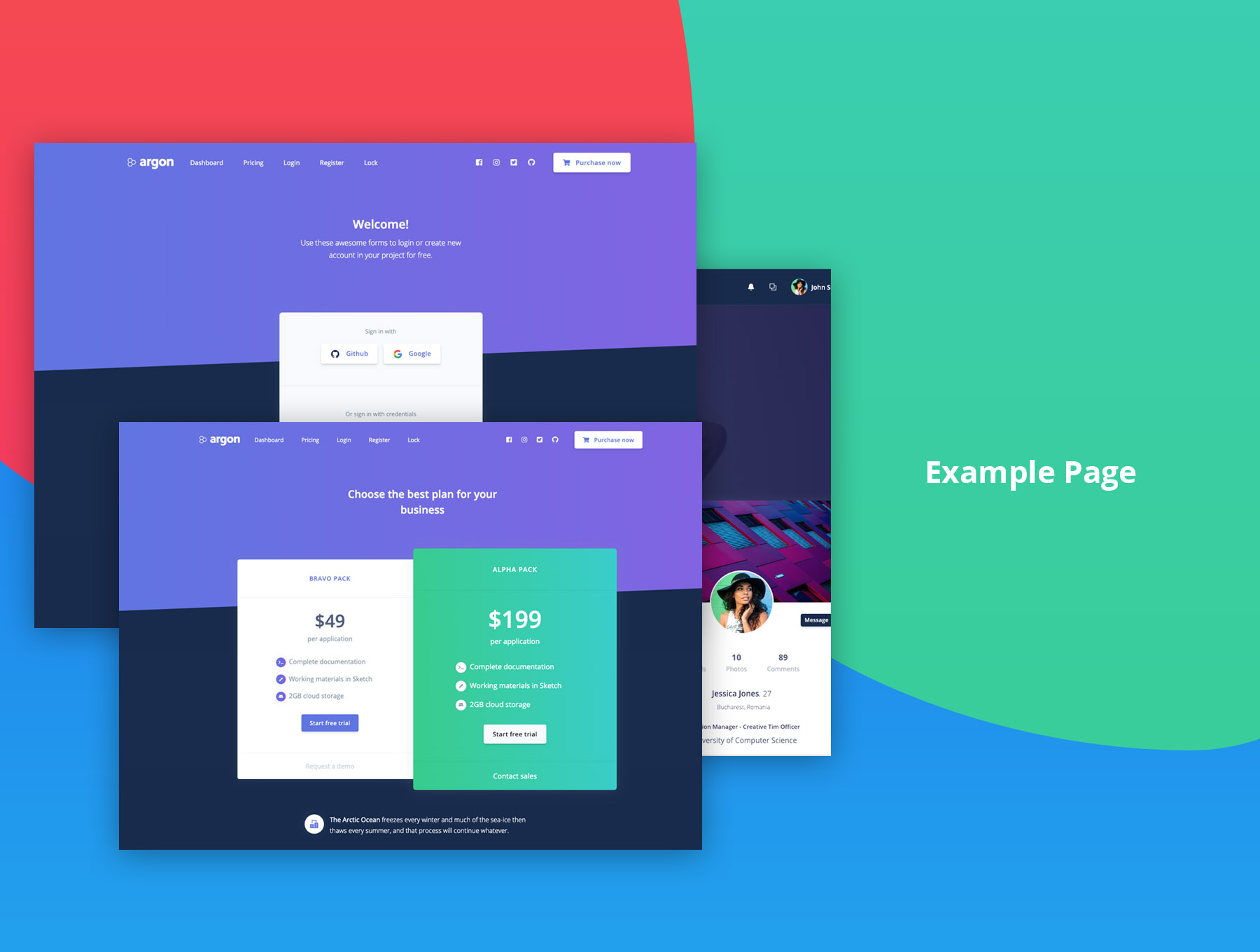 素材库下午茶：多功能数据仪表盘后台网页模板下载[Sketch,XD]插图(2)