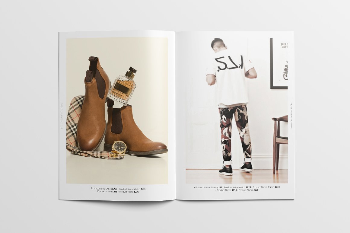 时尚极简的代言人简介杂志模板下载[indd]插图(3)