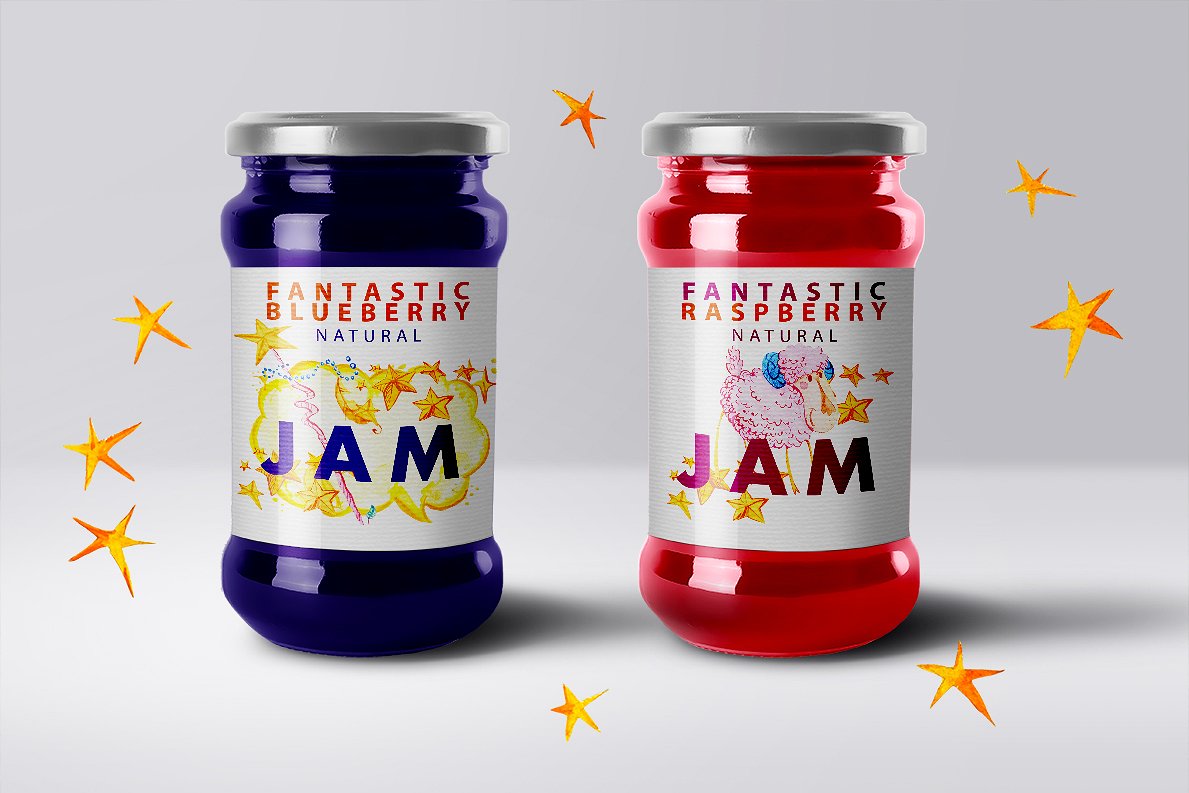 可爱的魔术水彩元素剪贴画素材PSD插图(4)