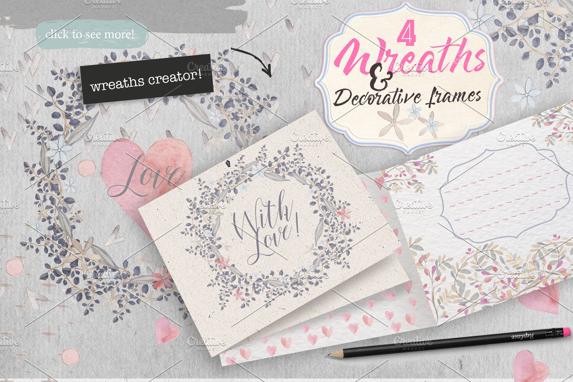 点燃少女心的泰迪手绘插画素材合集[2.61GB] Teddy bears 2 in 1插图(3)