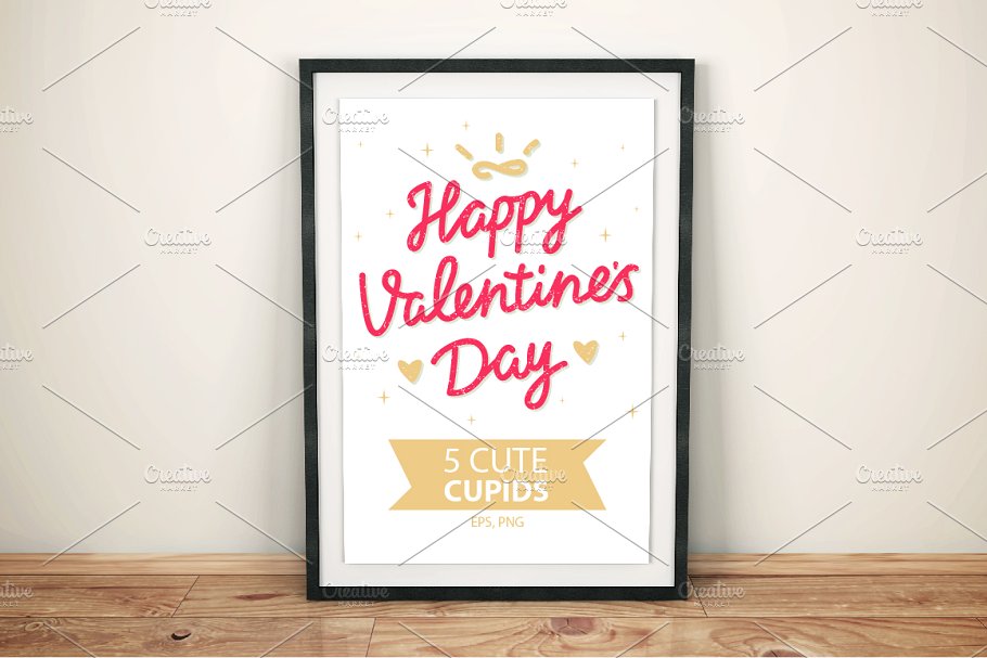 可爱的情人节卡通爱神丘比特素材下载 [EPS]插图(4)