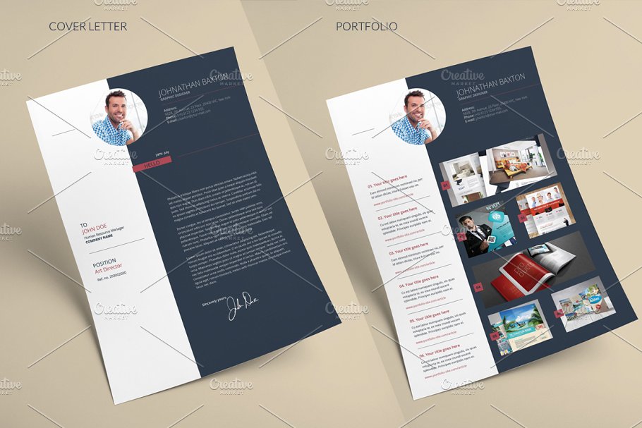 商务风格个人电子简历设计模板 Resume CV插图(1)