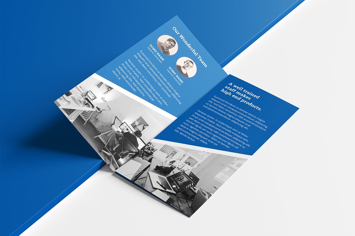 多行业通用三折页宣传单设计模板 Trifold Brochure 017插图(3)